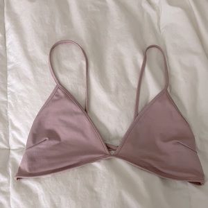 Dainty Cross Back Light Muave Bralette